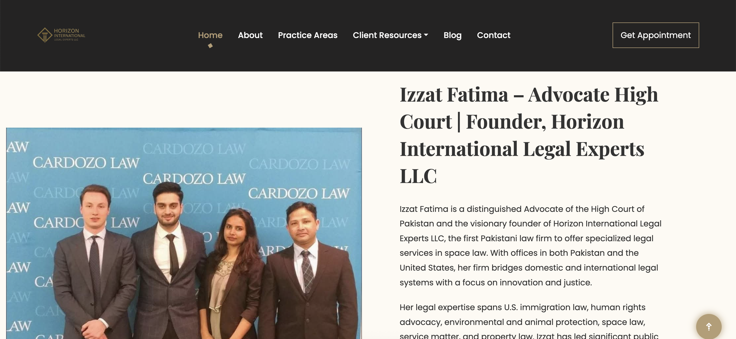 Website for Hile Firm